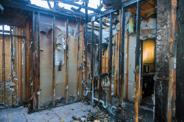 Professional Emergency Fire Cleanup technician working in East Pasadena, CA
